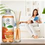 Recharge de Diffuseur Orange 500ml - Diffuseur de Parfum d'Ambiance à l'Huile Essentielle d'Orange Naturelle - Idéal pour Aromat