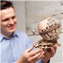 UGEARS Puzzle 3D en Bois - Puzzle Adulte - Modèle de Globe terrestre 3D Rotatif - Kit de Construction mécanique en Bois - Globe 