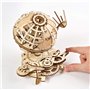 UGEARS Puzzle 3D en Bois - Puzzle Adulte - Modèle de Globe terrestre 3D Rotatif - Kit de Construction mécanique en Bois - Globe 