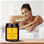 Bougie de Massage Monoï de Tahiti 100g - Bougie de Cire de Soja - Mélange d'Huiles de Noix de Coco & de Monoï de Tahiti - Oléoré