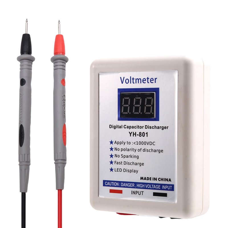 Déchargeur Numérique Pour Condensateurs 1000 V – Avec Voltmètre AC/DC, Sécurité Et Rapidité