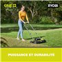 Ryobi - Scarificateur 36V (Alimentation simultanée par 2 Batteries 18V One+™) - Brushless/Moteur sans charbons - Ø 35 cm - Roule