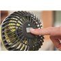 Ventilateur 4V USB Lithium - diamètre 9 cm -2 vitesses 120/90 tr/min - tête orientable haut/bas & droite/gauche - (Vendu sans ba