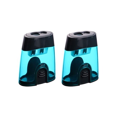 Eagle Taille-crayons double trou en plastique Bleu