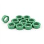 sourcing map 22mmx14mmx8mm tore ferrite transformateurrmateurs force 10pcs Vert carottes