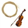 Create idea Remplacement Crin de Cheval Mongol Cheveux pour Violon Alto Violoncelle Basse Arc Violon Arcs