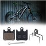 OTOTEC 2 Paires Plaquettes de Frein à Disque Vélo Semi-métalliques en Résine Épaisseur 4mm Ressorts Clips de Fixation Compatible