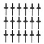 OTOTEC Lot de 50 rivets aveugles de fixation pour arche de roue de véhicule - Garniture en plastique - Clips de fixation pour tr