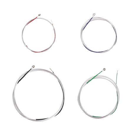 OTOTEC Jeu de Cordes Universelles pour Violoncelle (ADGC) Noyau en Acier Nickelé Accessoires d'enroulement avec Tête Sphérique p