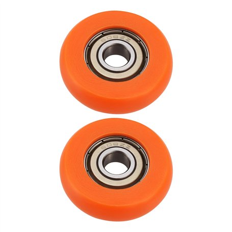 OTOTEC Lot de 2PCS Roues de Siège pour Rameur Diamètre Extérieur 36 Mm Largeur 10 Mm Diamètre Intérieur 8 Mm Roue à Rouleaux en