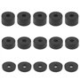 EMSea Lot de 15 entretoises en caoutchouc M8 avec rondelles intercalaires différentes pour amortissement DIY Absorption d'impact