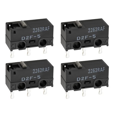 EMSea Lot de 4 Micro-interrupteurs de Fin de Course à 3 Broches D2F-5 Tels Que La Tension Et Le Courant pour Imprimante 3D équip