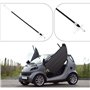 EMSea Lot de 2 câbles de poignée de porte extérieure de voiture 0001973V005 Compatible avec Smart 450 Fortwo Coupé 450 1998-2007