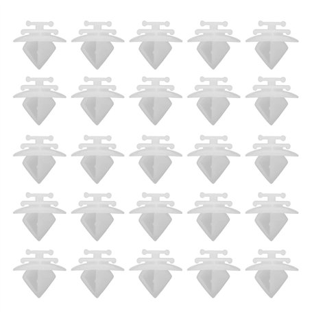 YINETTECH 50pcs Clips de Garniture Pare-Chocs Latéraux du Véhicule Attaches de Fixation Moulure de Porte Extérieure avec Tête Re