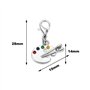 YINETTECH 2pcs Palette de Peinture Porte-clés Pendentif Amateur d'art Charme Porte-clés Professeur d'art Étudiant en Art Artiste
