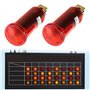VGOL 4pcs Rouge Voyant Lumineux 12V Mini Accessoires d'indicateur Puissance de Voyant Lumineux Rouge pour Appareils Ménagers de 