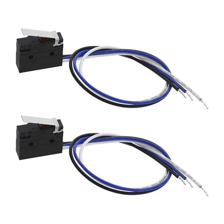 VGOL Lot de 2 micro-interrupteurs SPDT IP67 étanches 125 V 5 A Équipement audio-visuel Machines industrielles Interrupteur à act