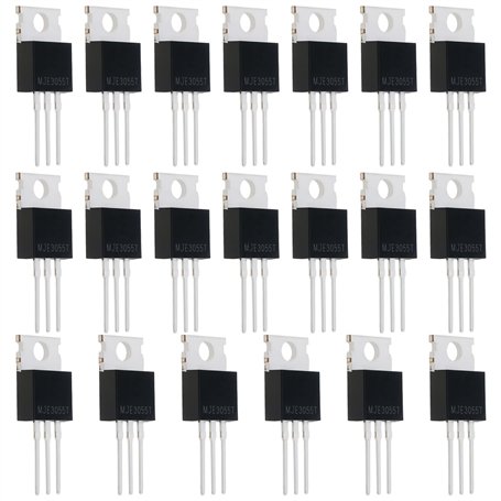 VGOL 20PCS Transistors NPN MJE3055T TO-220 10A 60V 75 W 29 x 9