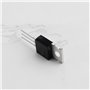 VGOL 20PCS Transistors NPN MJE3055T TO-220 10A 60V 75 W 29 x 9,7mm pour Commutation de Puissance Et Amplificateurs à Usage Génér