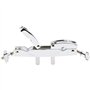 Jvareaty Pince à tambour 2 trous - Support argenté avec plusieurs pinces pour batterie, cymbales, pièces de musique, cloche de v