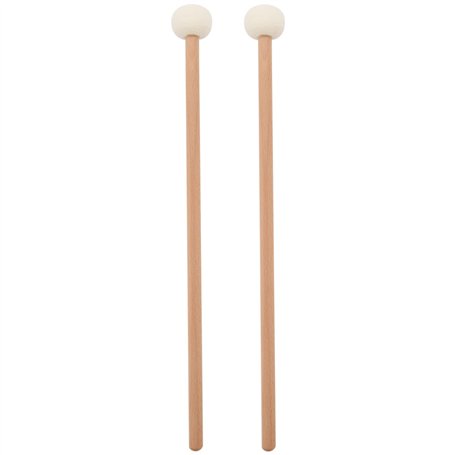 Niejgay 2 PièCes SéRies avec la Double TêTe Tambour Cymbale Gong les Bâtons de Marteau Souple Maillet les de Maillets le Marteau