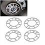 Qeunrtiy 4 PièCes Entretoises de Roue en Aluminium Cales Plaque Entretoises de Roue Automatique 5Mm Goujon pour 4X100 4X114.3 5X