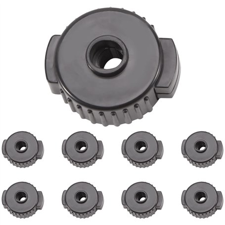 Veciado 9 PièCes Ensemble de Batterie ABS éCrous à DéGagement Cymbale Assemblage Tambour Mate Accessoires de Remplacement