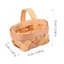 Wanjorlay 12 PièCes SéRies Copeaux de Bois Mini Paniers Paniers TisséS Manuels Ornements BoîTe de Rangement de Bonbons