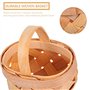 Wanjorlay 12 PièCes SéRies Copeaux de Bois Mini Paniers Paniers TisséS Manuels Ornements BoîTe de Rangement de Bonbons