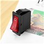 Geieold Interrupteur a bascule ON OFF Bipolaire 28x10mm 250V 15A ROUGE 3 Bornes