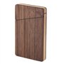 HUTSRAI Portable Porte-Cartes de Visite en Bois et Femmes Porte-Cartes-Cadeaux d'affaires Portable Bois de Noyer
