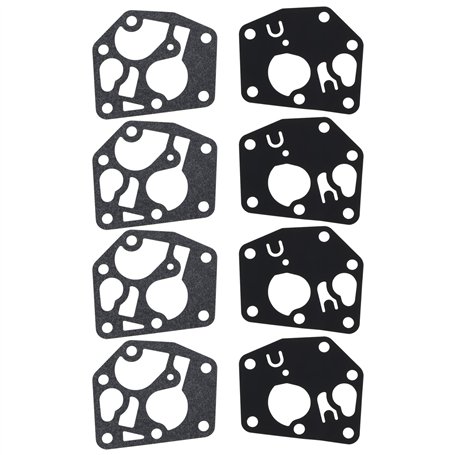 eMagTech 4 Ensembles de Joints de Diaphragme de Carburateur Kit de Réparation de Carburateur de Tondeuse à Gazon Compatible avec