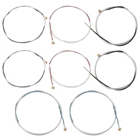 eMagTech Lot de 2 Jeux de Cordes pour Violon (EADG) avec Embouts à Boule Nickelés pour Violons 4/4 3/4 1/2 1/4 Alliage à Noyau e