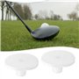 eMagTech Lot de 4 Tees de Golf Réglables en Hauteur en Caoutchouc de 25 Mm Compatibles avec Les Balles de Golf en Bois Bambou Et