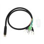 eMagTech 1pc Connecteur de Câble de Vélo électrique à 9 Broches Câble de Moteur Mâle 55 Cm 12-72 V pour Moteur de Moyeu à Engren