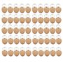 Qeunrtiy 50pcs Porte-Clés Vierge en Forme de Coeur en Bois en Forme de Coeur Porte-Clés Étiquette Anti-Perte Accessoires en Bois