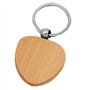 Qeunrtiy 50pcs Porte-Clés Vierge en Forme de Coeur en Bois en Forme de Coeur Porte-Clés Étiquette Anti-Perte Accessoires en Bois