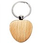Qeunrtiy 50pcs Porte-Clés Vierge en Forme de Coeur en Bois en Forme de Coeur Porte-Clés Étiquette Anti-Perte Accessoires en Bois