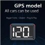 YEHEI Compteur de Vitesse Numérique GPS HUD pour Voiture et Moto, Accessoires LED HD KM/H