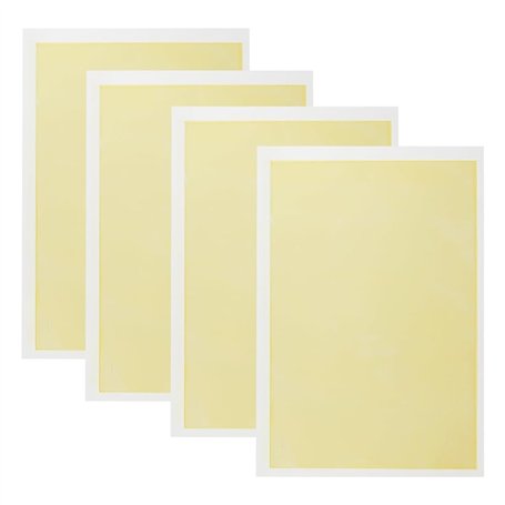 Ginobili Lot de 4 feuilles de papier de marquage laser blanc à intensité variable pour céramique