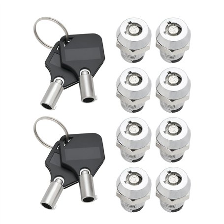 ECSiNG 4pcs Interrupteurs à Clé 12mm SPST Pièce de Réparation pour Interrupteur à Clé électronique 12mm 2 Positions Interrupteur