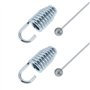 ECSiNG Lot de 2 câbles Bowden avec ressort pour tondeuse à gazon