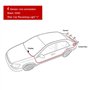 ePathChina Système de capteur de stationnement 4 capteurs avec alarme sonore, étanche, aide à l'arrière de la voiture (noir)