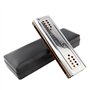 Harmonica trémolo double face 24 trous clés de C et de G