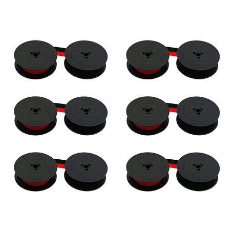 Printerfield Ruban en Bobine Machine à Écrire pour Olivetti GR.4/GR.8 - Noir et Rouge