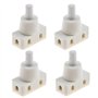 ECSiNG 4x Interrupteur à Bouton-poussoir Marche/Arrêt Pressostat Encastré avec Fil et Capuchon à Vis 220V ~ 60HZ 10A pour Lampe