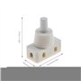 ECSiNG 4x Interrupteur à Bouton-poussoir Marche/Arrêt Pressostat Encastré avec Fil et Capuchon à Vis 220V ~ 60HZ 10A pour Lampe 