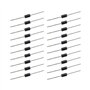 ECSiNG 20x Diode de Redressement SR5100 5A 100V Diode de Panneau Solaire à Faible Fuite Inverse Haute Efficacité pour Télévision