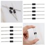 ECSiNG 20x Diode de Redressement SR5100 5A 100V Diode de Panneau Solaire à Faible Fuite Inverse Haute Efficacité pour Télévision