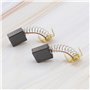ECSiNG 2 Paires de Balais de Charbon 7x17x17mm Compatibles avec Rexon M2500A Scie à Onglet Pièces de Rechange pour Accessoires d